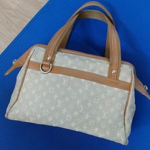 Louis Vuitton beige Canvas Satchel